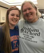 Rebekah Heiden with her sponsor/mentor